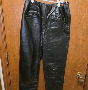 Vintage Brooks Leather Sportswear Black  Pants